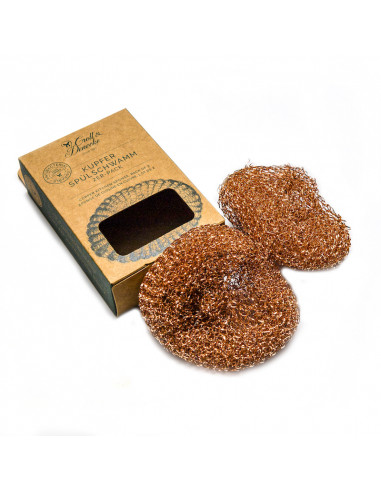Eponges de cuisine en cuivre