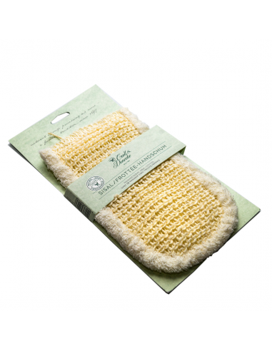 Gant de massage sisal tricoté