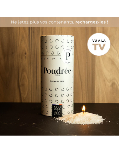 Bougie Perle de cire Blanche -...